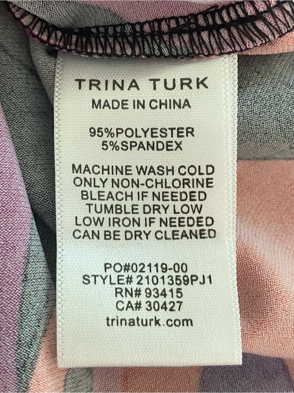 Trina Turk Juju Knit Vibrant Floral Halter Tie Dress Medium Tropical Mod Retro - Picture 8 of 10